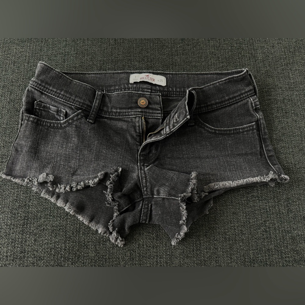 Hollister Black Denim Shorts